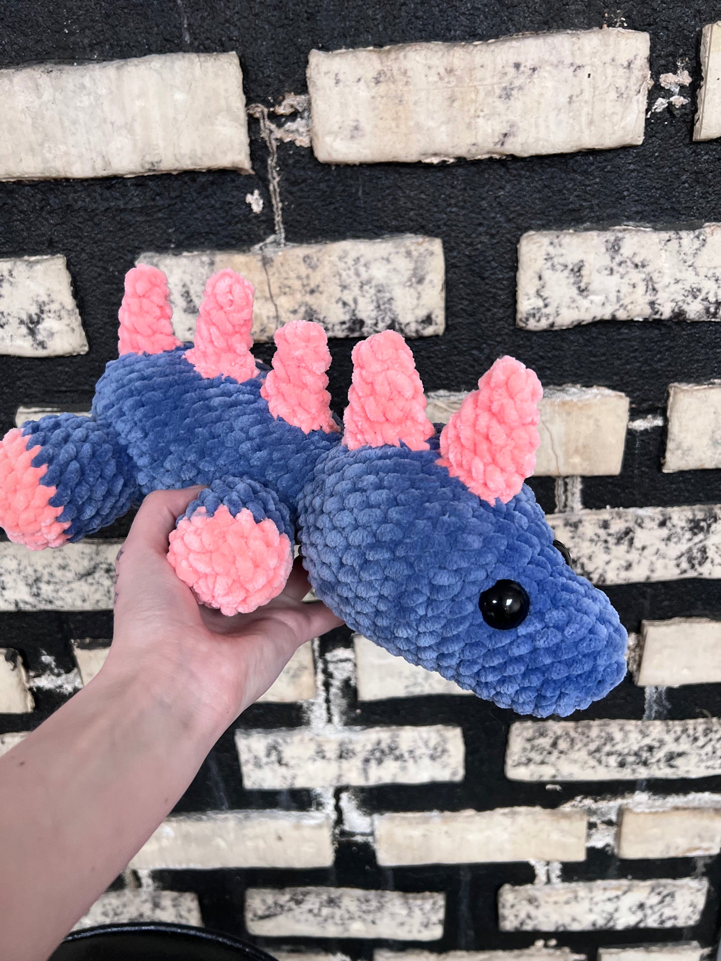 Weighted sensory dino plushie