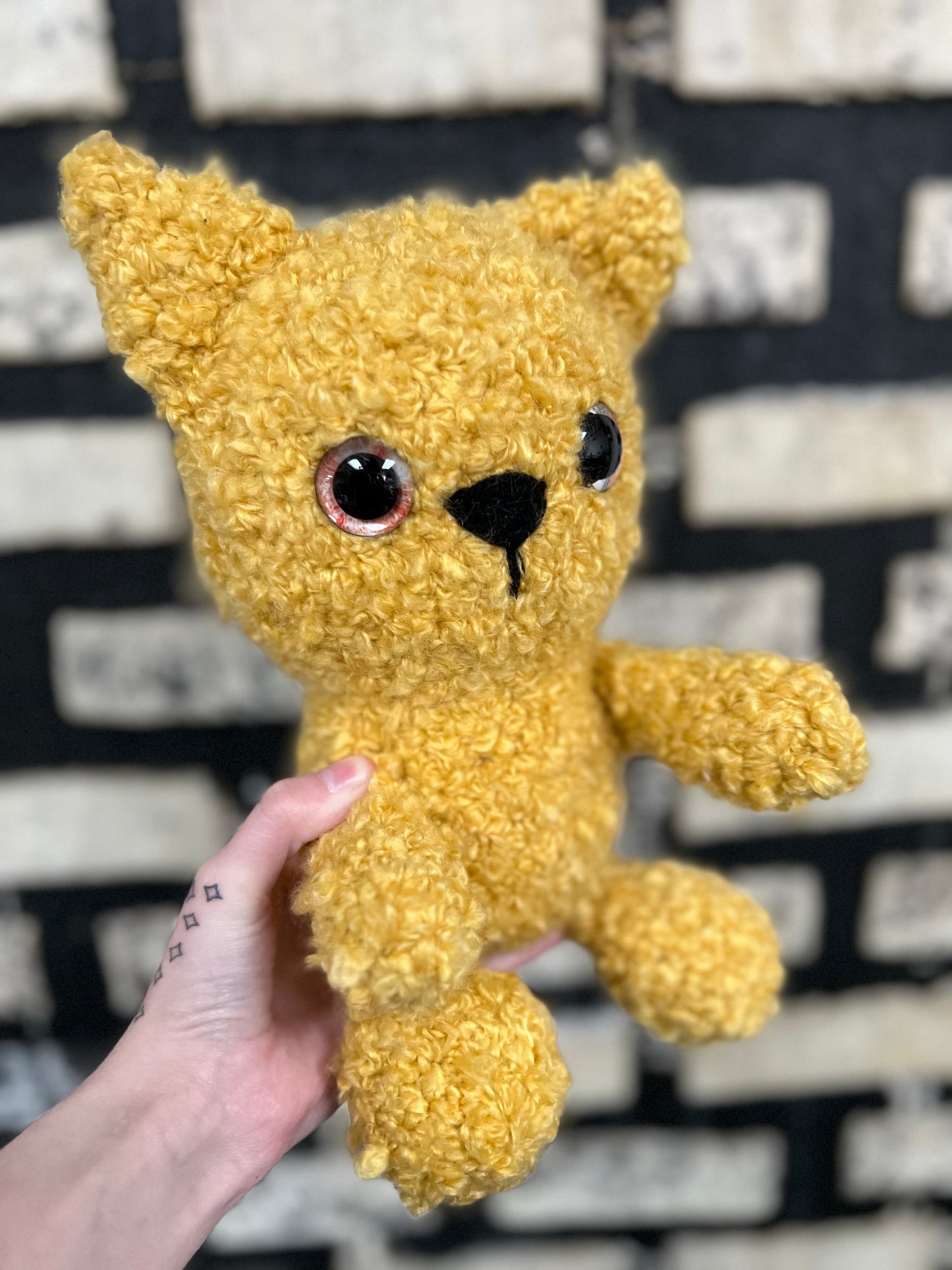 Fluffy orange cat plushie