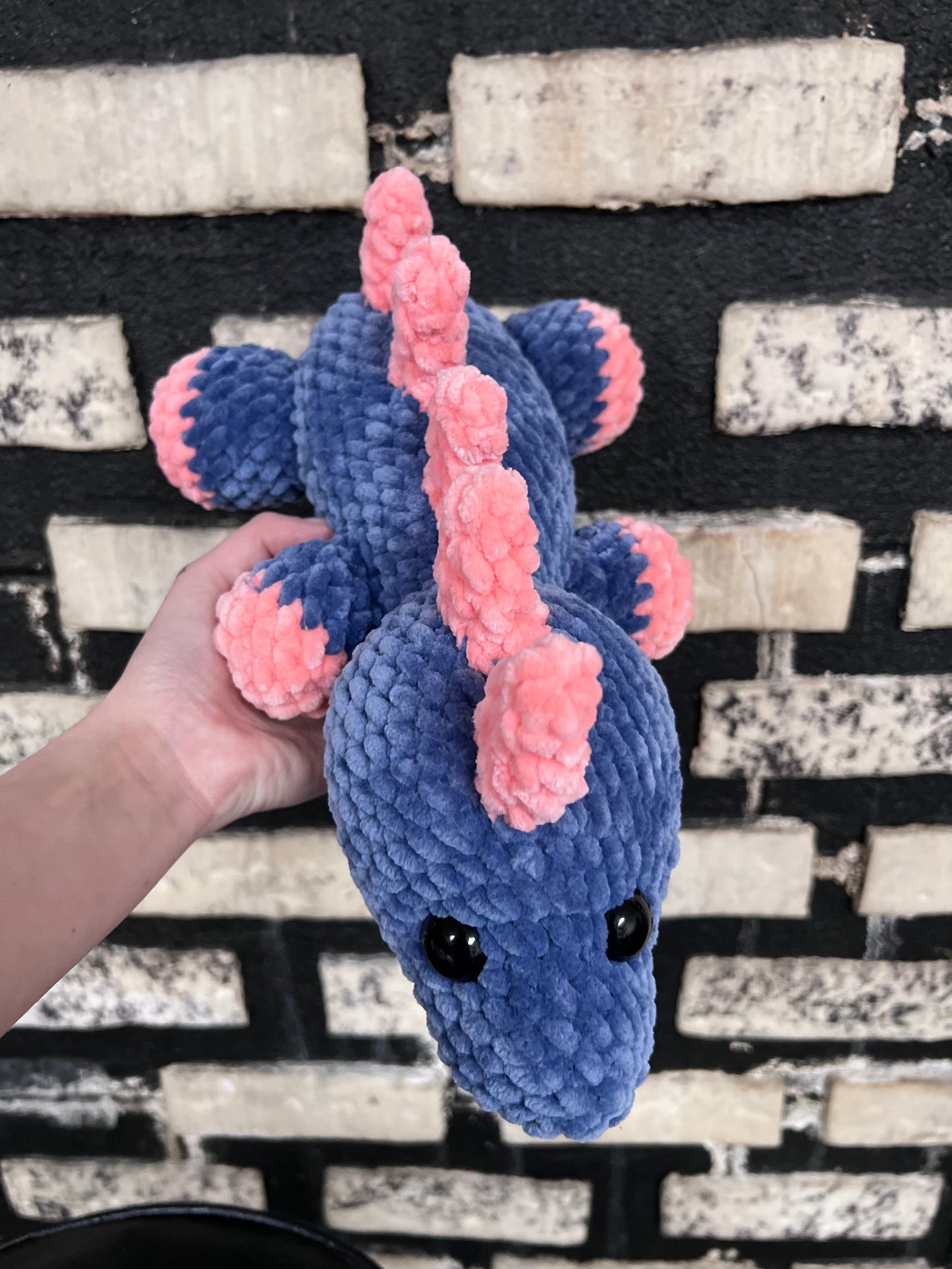 Weighted sensory dino plushie