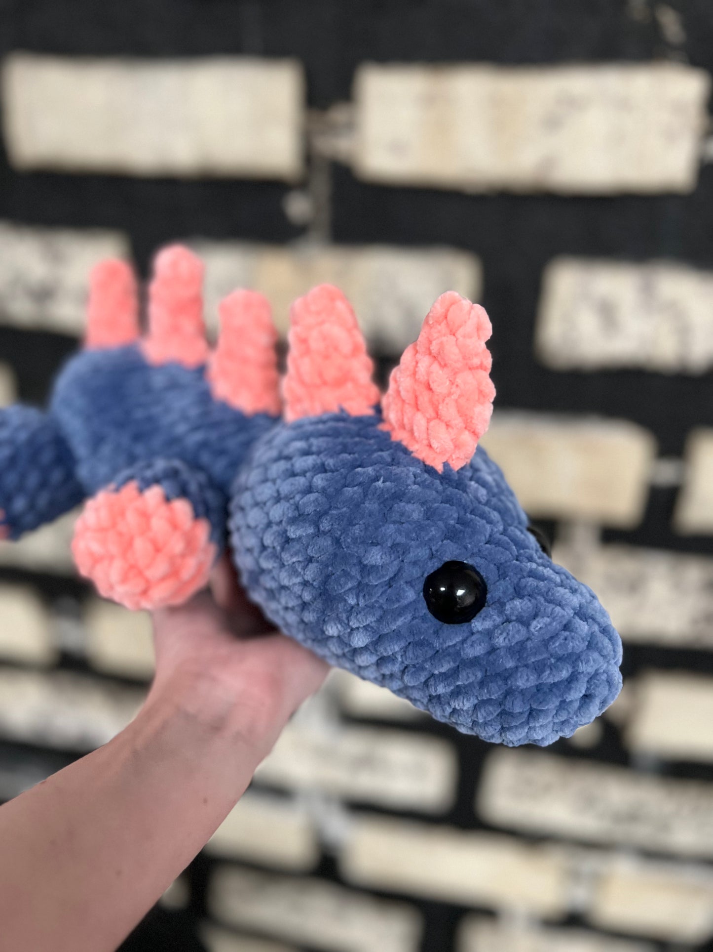 Weighted sensory dino plushie