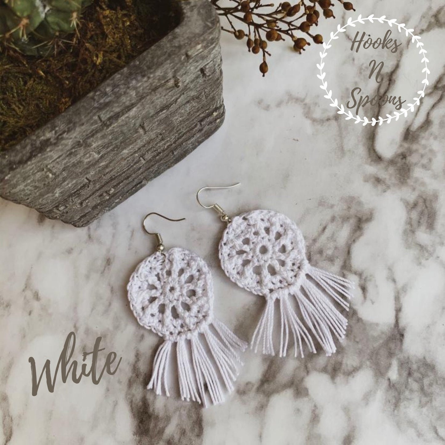 Crochet Boho Earrings, Handmade Jewelry, Colorful Yarn Accessories, Stainless Steel Hooks, Hippie Style, Fringe Tassels, Sunshine State