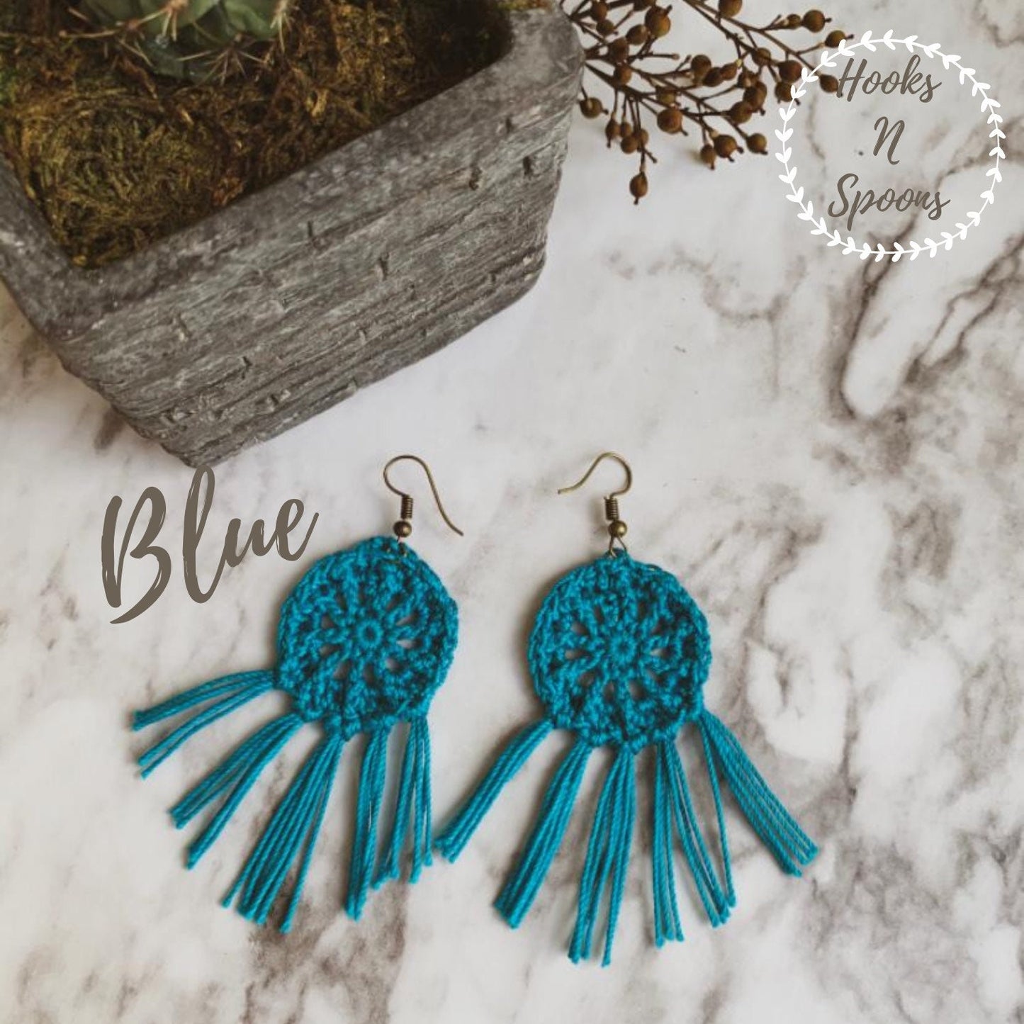 Crochet Boho Earrings, Handmade Jewelry, Colorful Yarn Accessories, Stainless Steel Hooks, Hippie Style, Fringe Tassels, Sunshine State