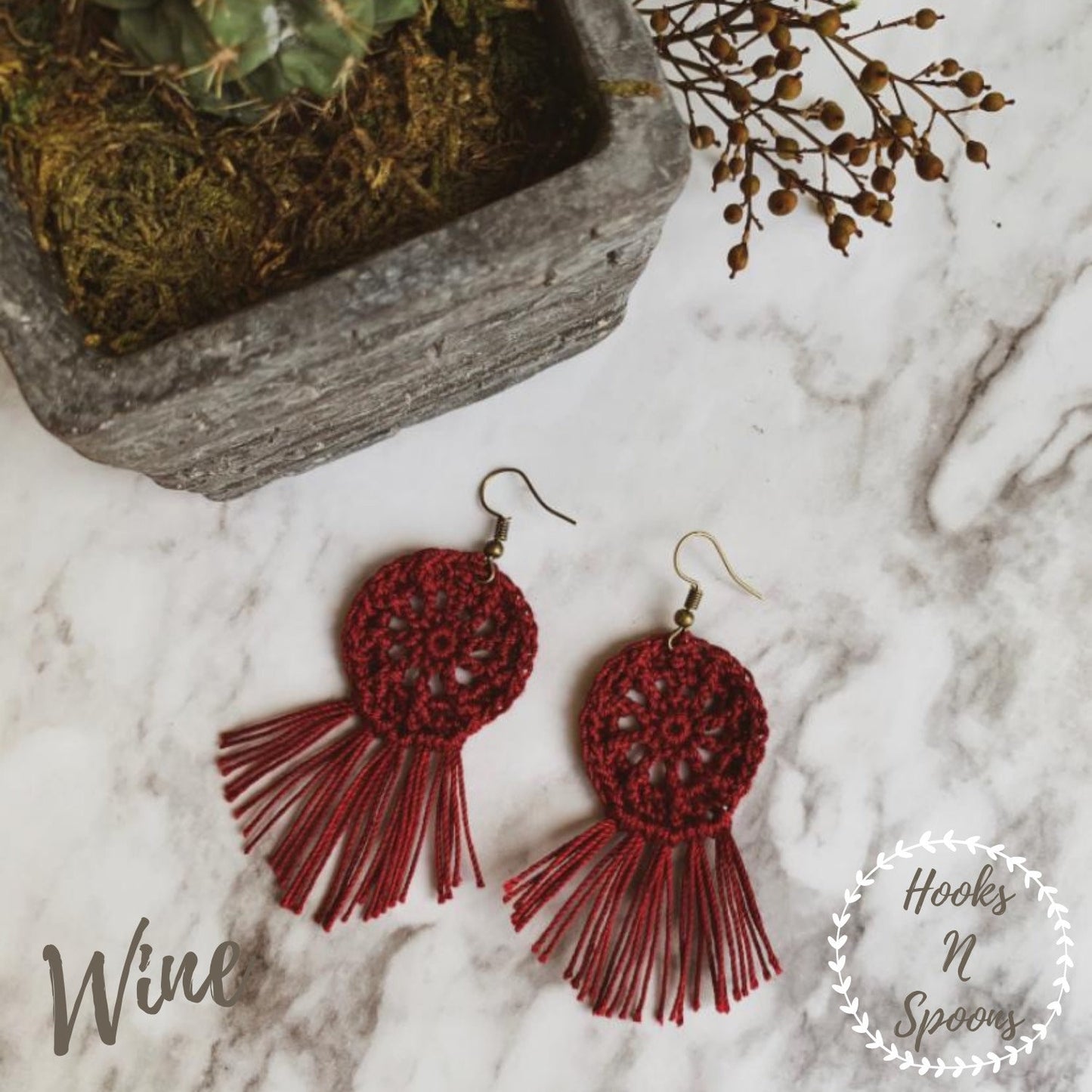 Crochet Boho Earrings, Handmade Jewelry, Colorful Yarn Accessories, Stainless Steel Hooks, Hippie Style, Fringe Tassels, Sunshine State